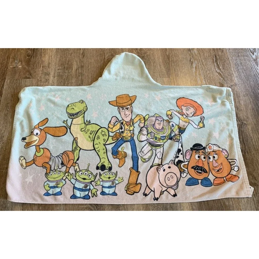 Disney Kids Toy Story Wearable Hooded Woody Towel 43